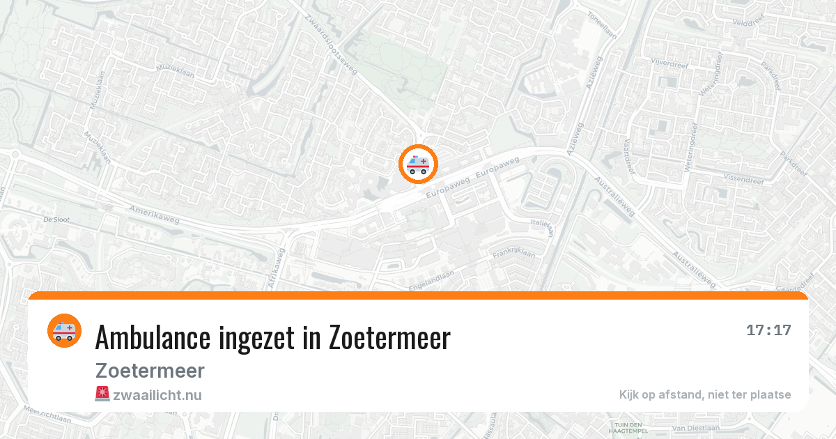Ambulance ingezet in Zoetermeer — 11 jul 2026
