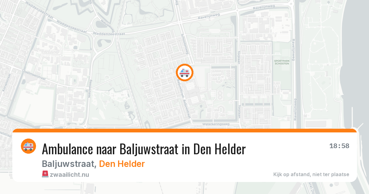 Ambulance naar Baljuwstraat in Den Helder — 13 mei 2026