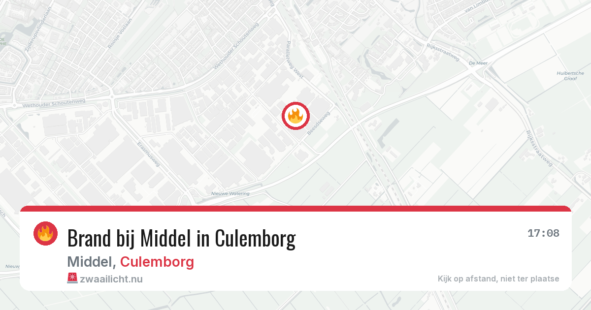 Brand bij Middel in Culemborg — 23 jul 2026