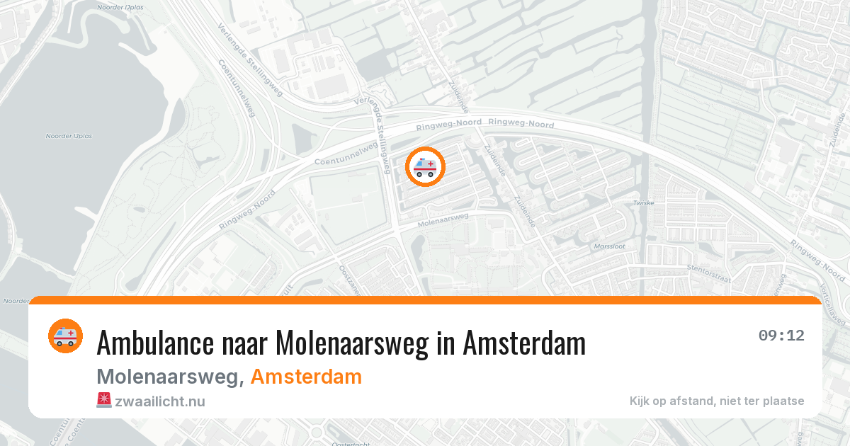 Ambulance naar Molenaarsweg in Amsterdam — 27 mei 2026