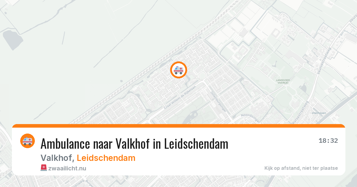 Ambulance naar Valkhof in Leidschendam — 19 jul 2026