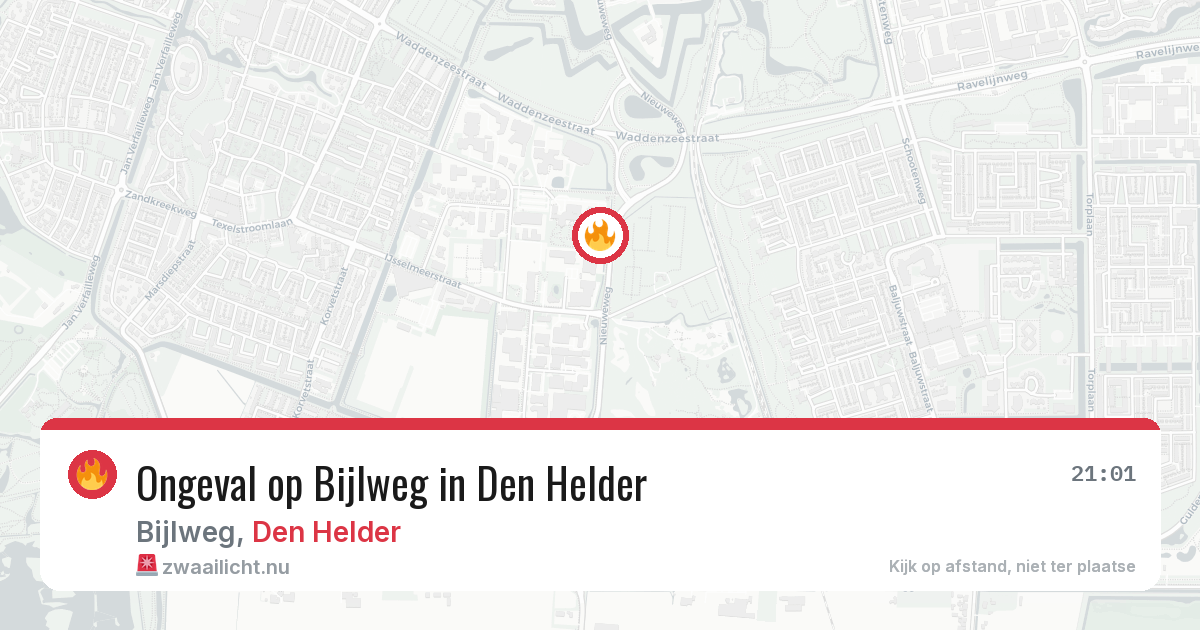 Ongeval op Bijlweg in Den Helder — 24 mrt 2026