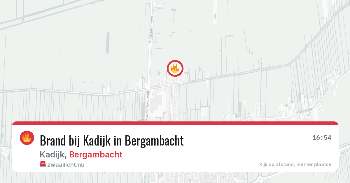 Brand bij Kadijk in Bergambacht — 21 jul 2026