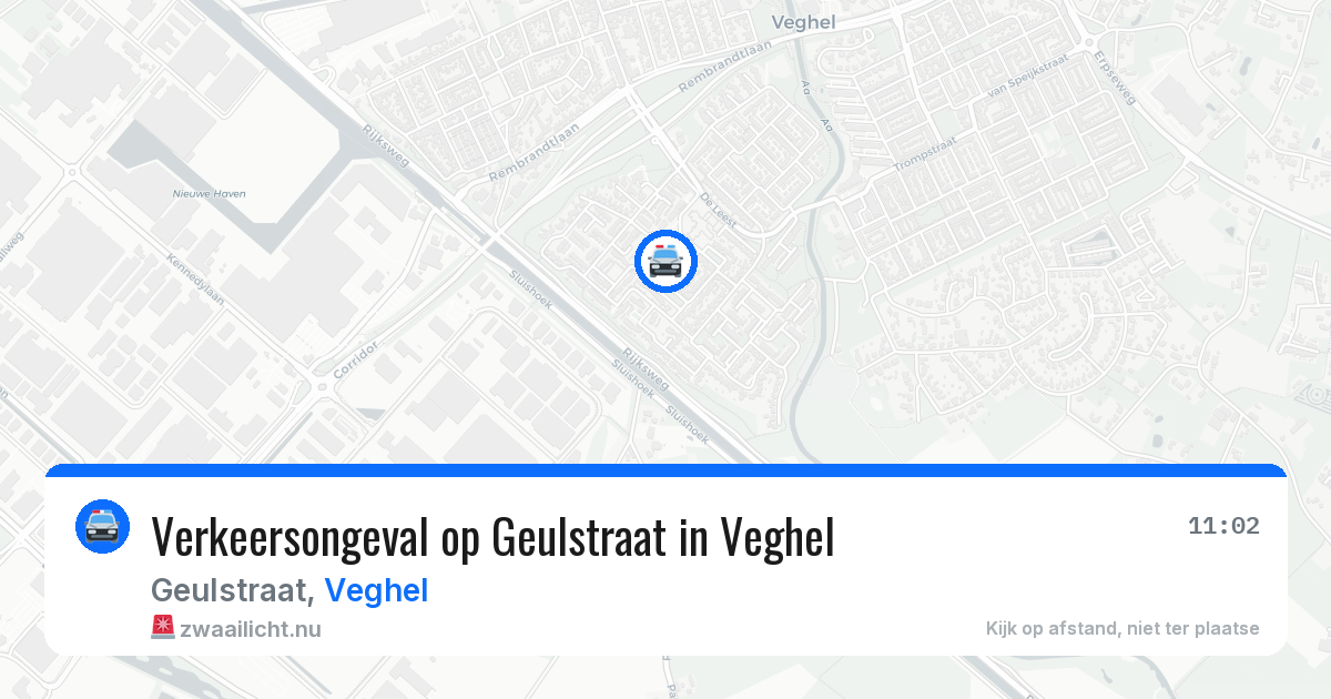 Verkeersongeval op Geulstraat in Veghel — 18 jul 2026