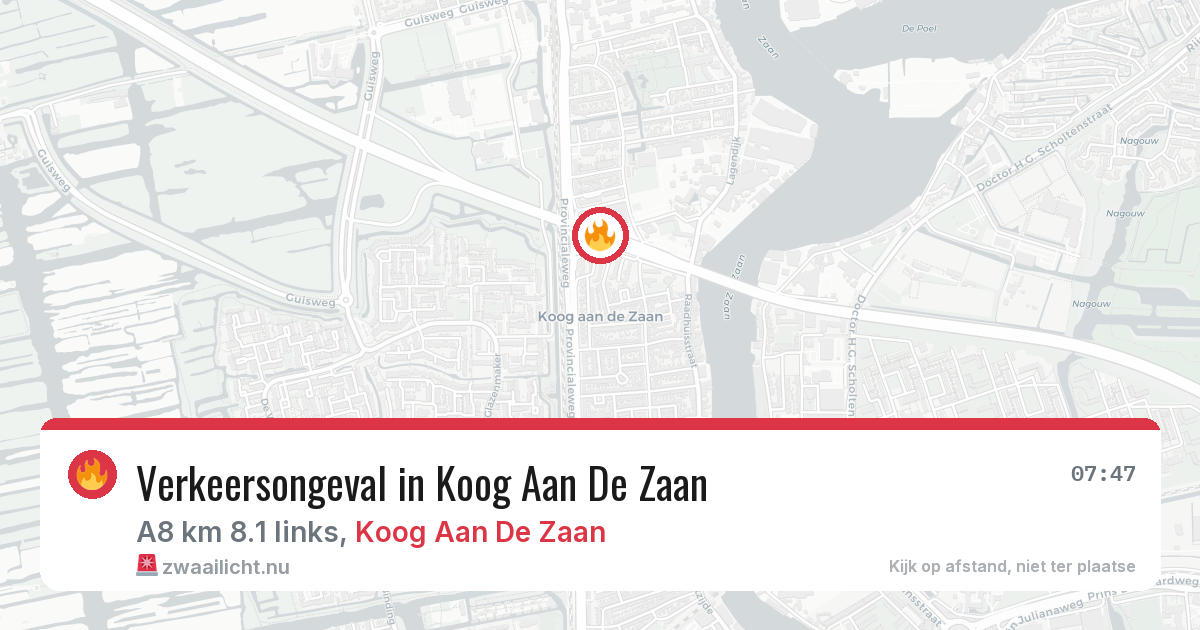 Verkeersongeval in Koog Aan De Zaan — 22 jul 2026