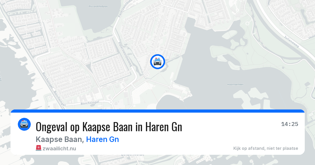 Ongeval op Kaapse Baan in Haren Gn — 24 mei 2026