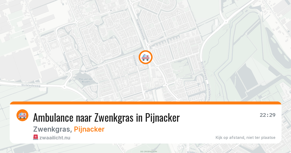 Ambulance naar Zwenkgras in Pijnacker — 17 jul 2026