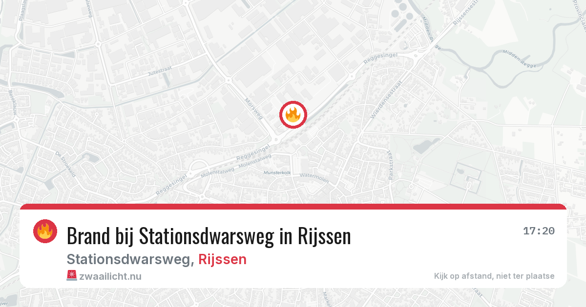 Brand bij Stationsdwarsweg in Rijssen — 20 mei 2026