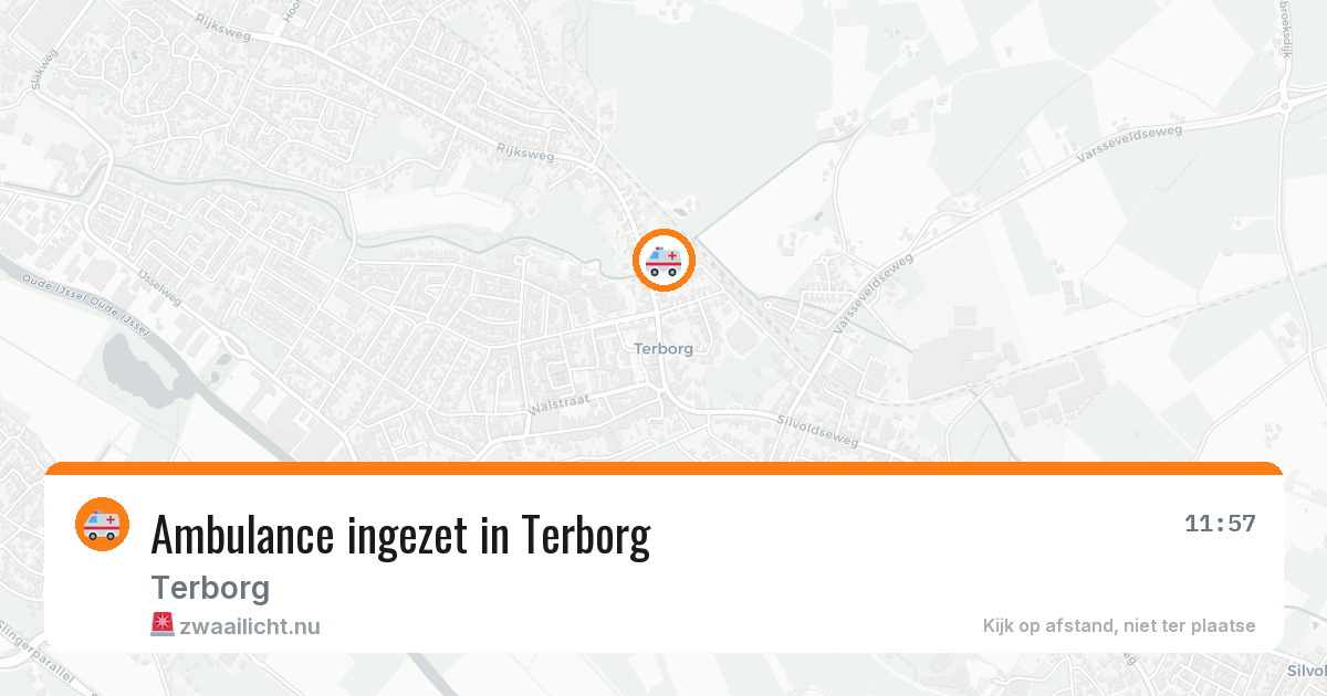 Ambulance ingezet in Terborg — 16 jul 2026