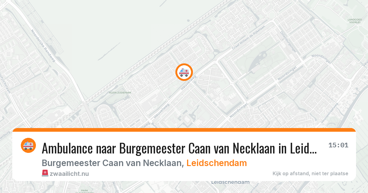 Ambulance naar Burgemeester Caan van Necklaan in Leidschendam — 10 jul 2026