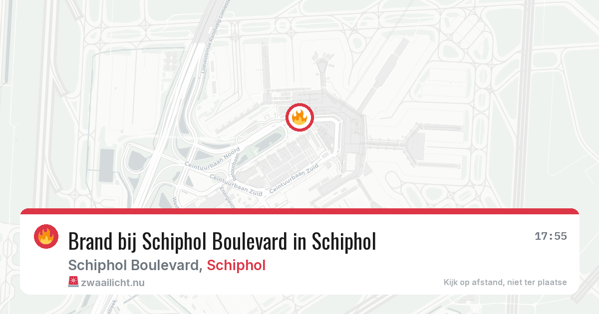 Brand bij Schiphol Boulevard in Schiphol — 21 mrt 2026