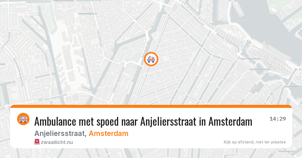 Ambulance met spoed naar Anjeliersstraat in Amsterdam — 12 jul 2026
