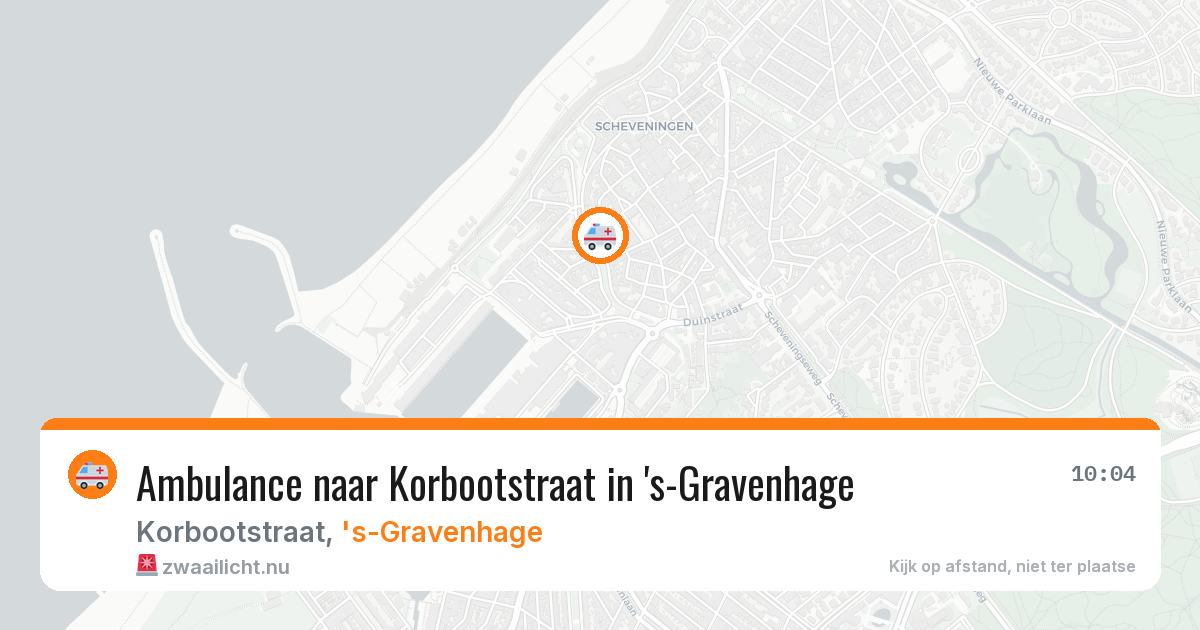 Ambulance naar Korbootstraat in 's-Gravenhage — 16 jul 2026