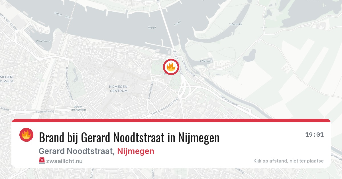 Brand bij Gerard Noodtstraat in Nijmegen — 19 jan 2026