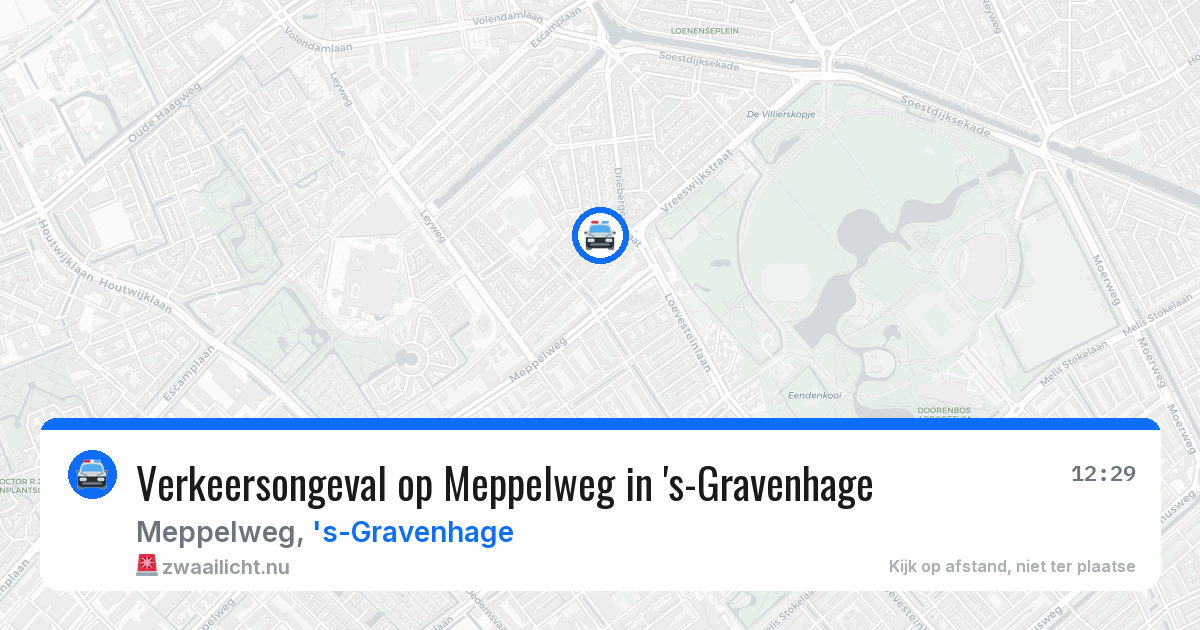Verkeersongeval op Meppelweg in 's-Gravenhage — 9 jul 2026