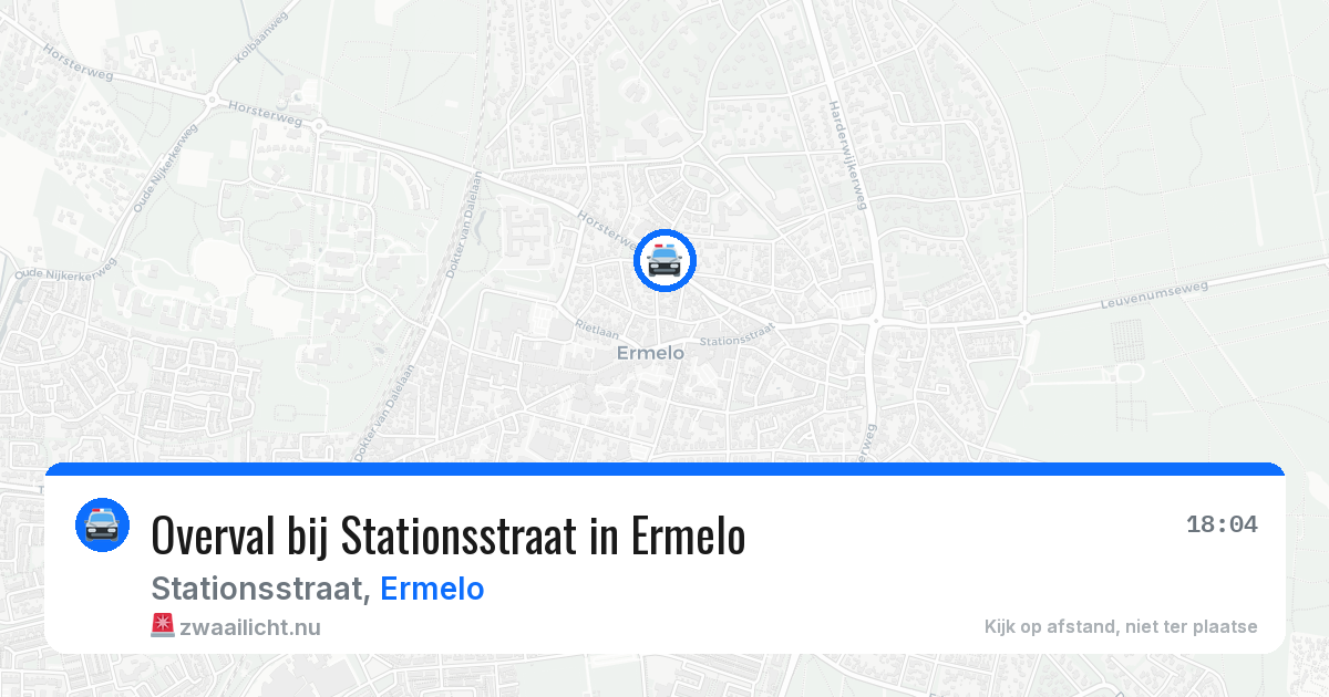 Overval bij Stationsstraat in Ermelo — 22 jul 2026