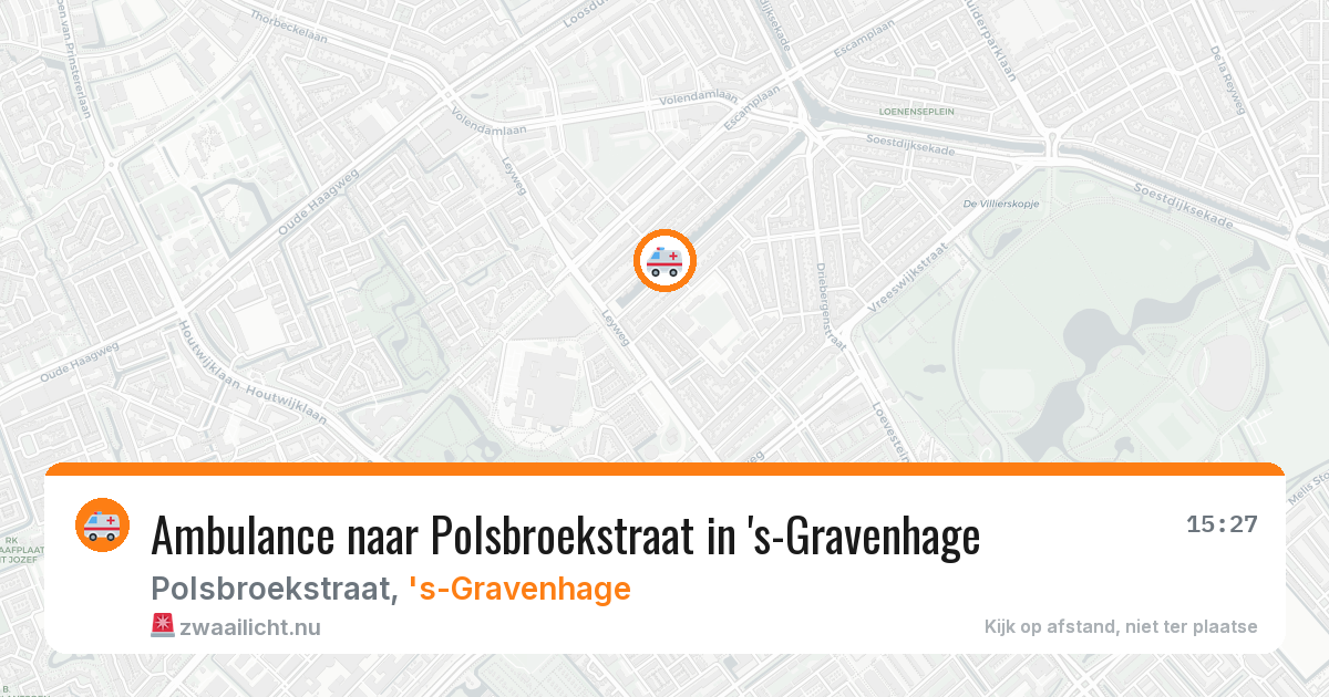 Ambulance naar Polsbroekstraat in 's-Gravenhage — 25 jul 2026