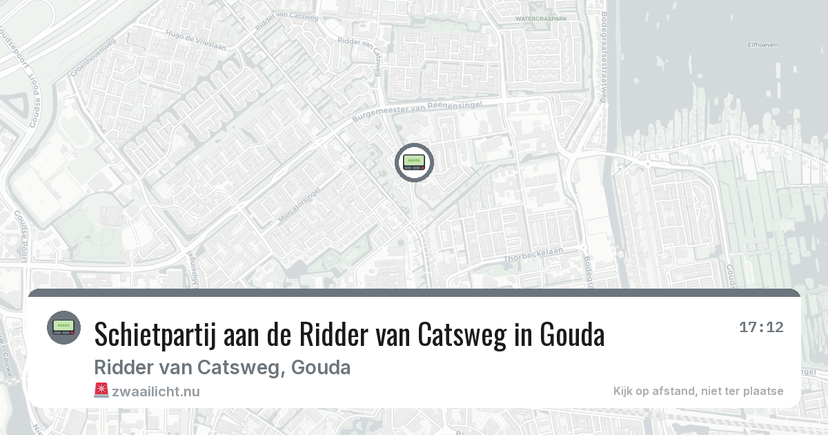 Schietpartij aan de Ridder van Catsweg in Gouda — 24 feb 2026