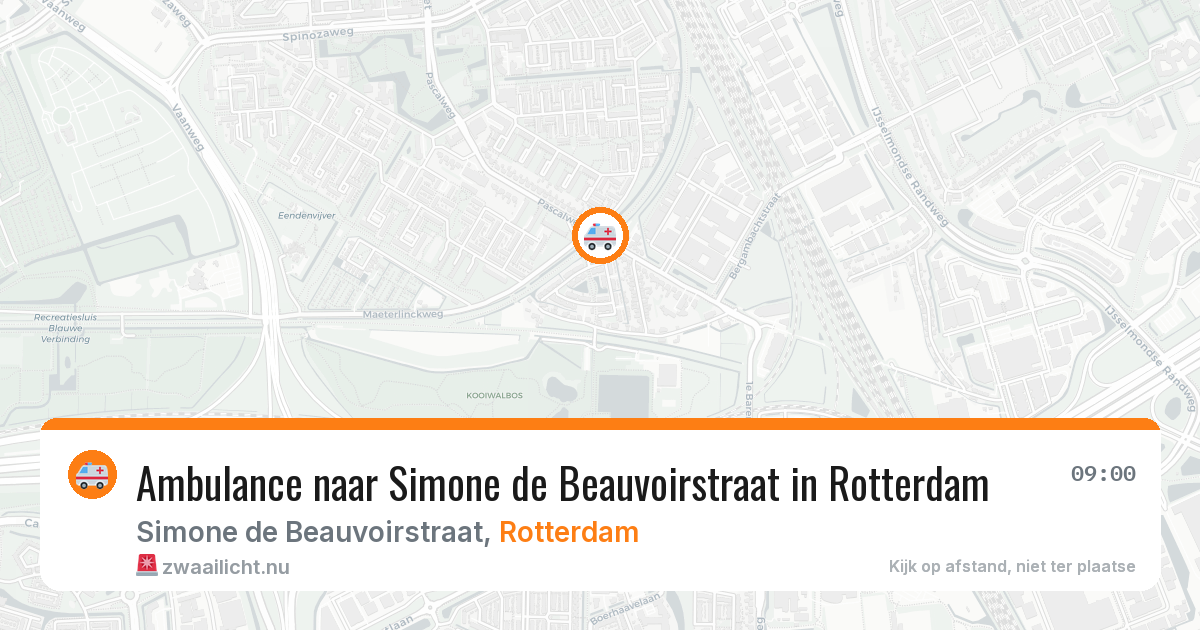Ambulance naar Simone de Beauvoirstraat in Rotterdam — 27 jul 2026
