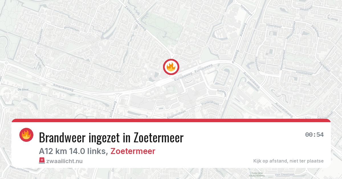 Brandweer ingezet in Zoetermeer — 5 mei 2026 | 🚨 Zwaailicht.nu