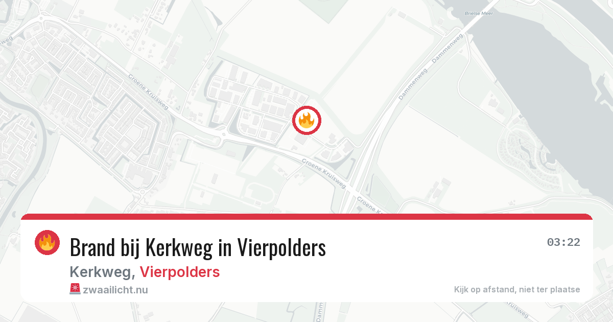 Brand bij Kerkweg in Vierpolders — 12 jul 2026