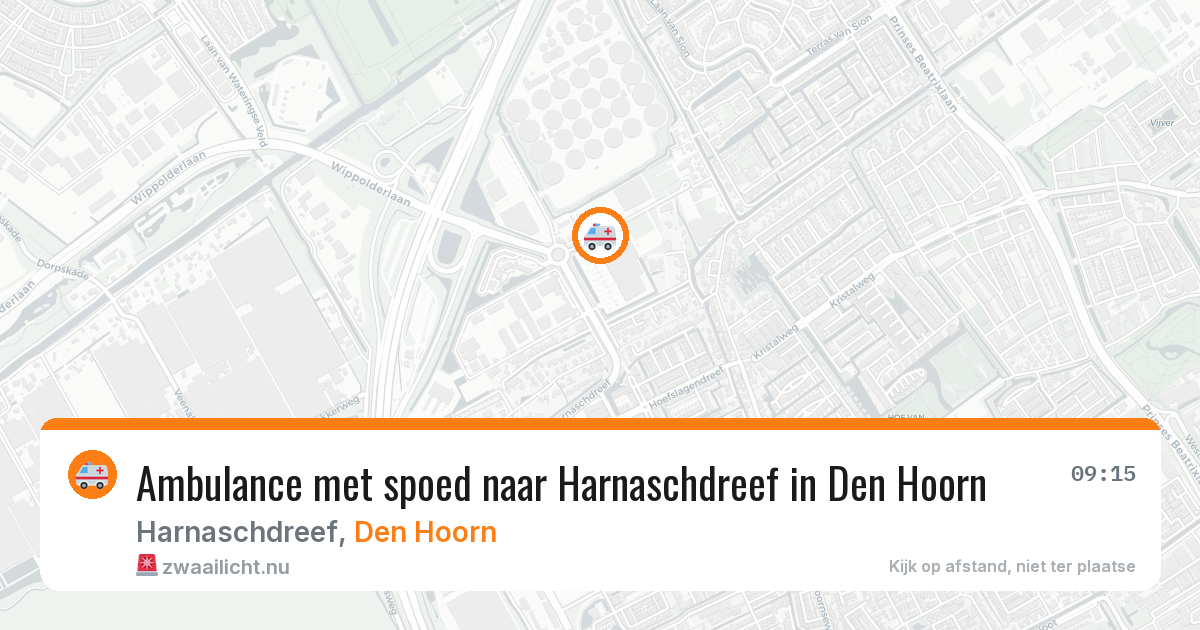 Ambulance met spoed naar Harnaschdreef in Den Hoorn — 21 jul 2026