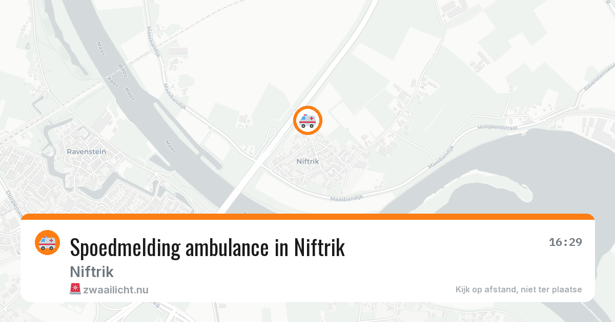 Spoedmelding ambulance in Niftrik — 19 mrt 2026