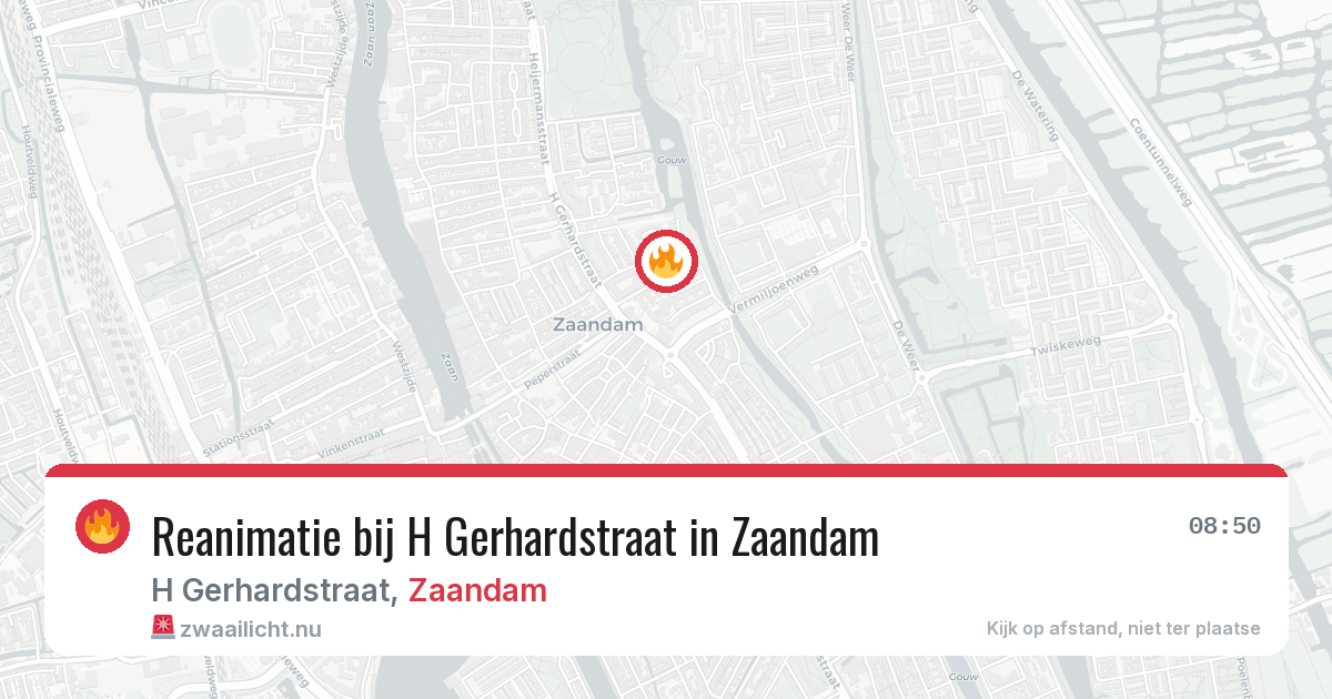 Reanimatie bij H Gerhardstraat in Zaandam — 27 mei 2026