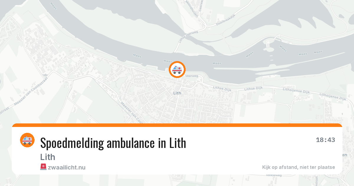 Spoedmelding ambulance in Lith — 21 jan 2026