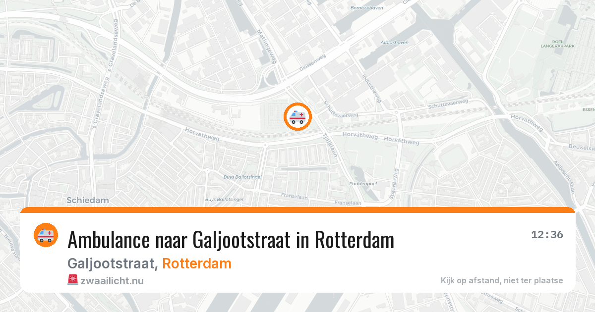 Ambulance naar Galjootstraat in Rotterdam — 26 mrt 2026