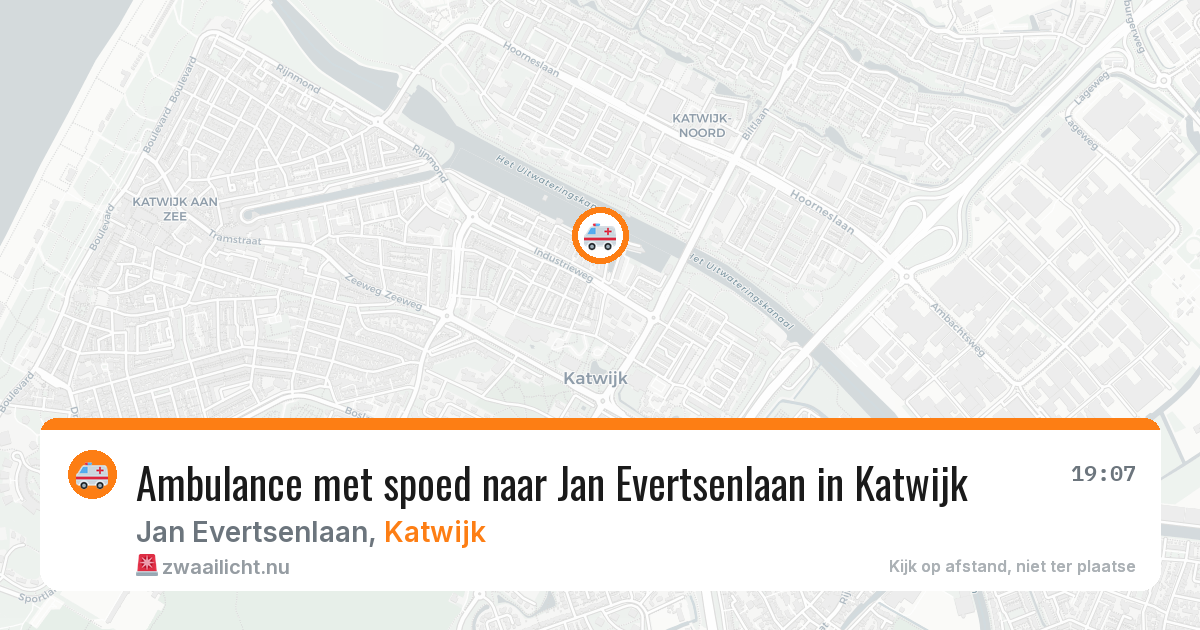 Ambulance met spoed naar Jan Evertsenlaan in Katwijk — 16 mrt 2026