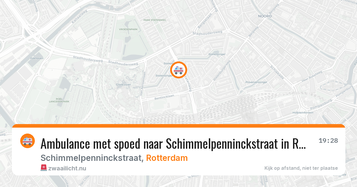 Ambulance met spoed naar Schimmelpenninckstraat in Rotterdam — 25 jul 2026