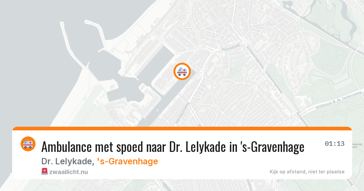 Ambulance met spoed naar Dr. Lelykade in 's-Gravenhage — 16 apr 2026