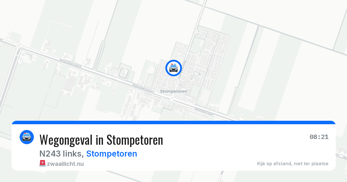 Wegongeval in Stompetoren — 19 jun 2026