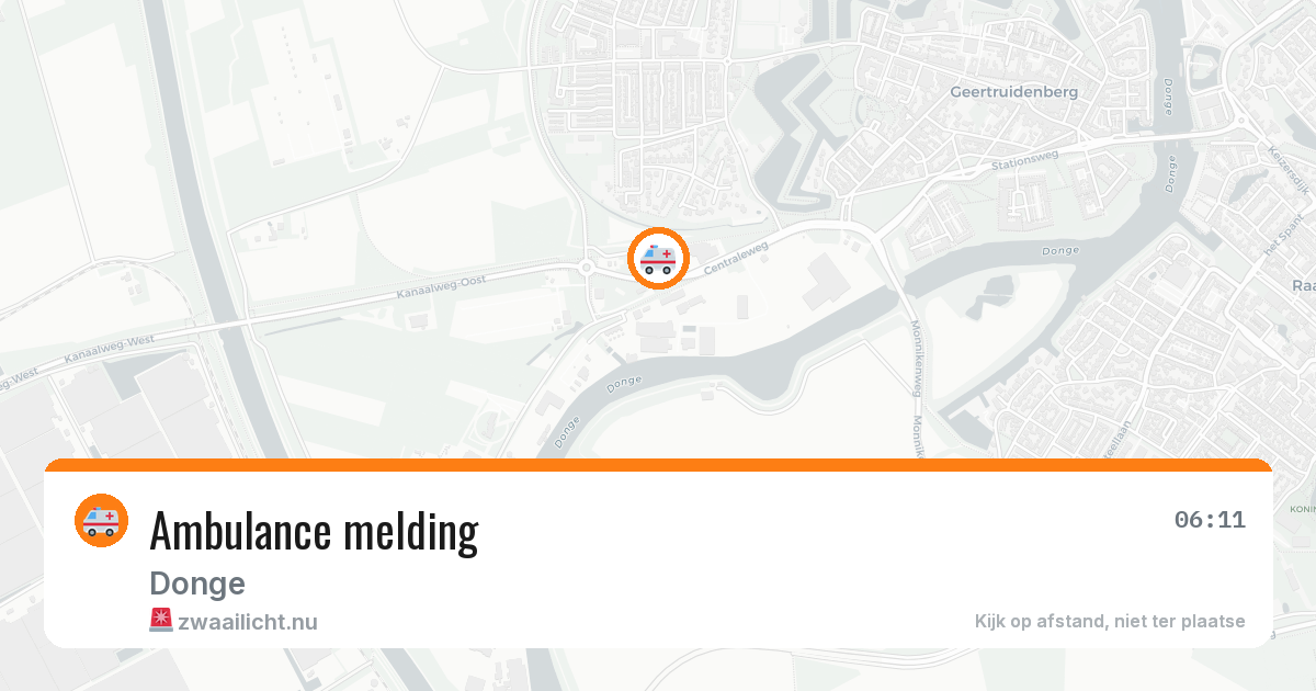 Ambulance melding — 5 jul 2026