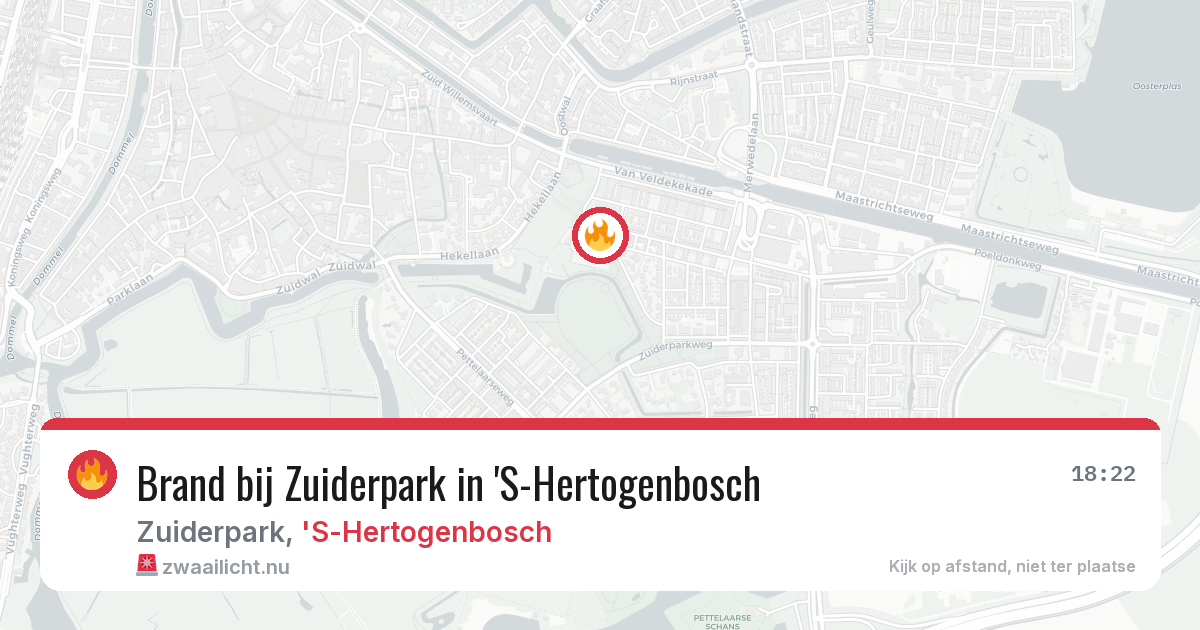 Brand bij Zuiderpark in 'S-Hertogenbosch — 14 jul 2026