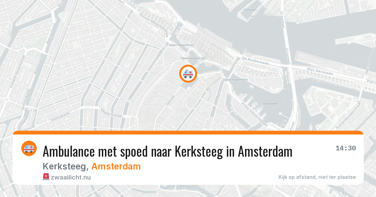 Ambulance met spoed naar Kerksteeg in Amsterdam — 21 jul 2026