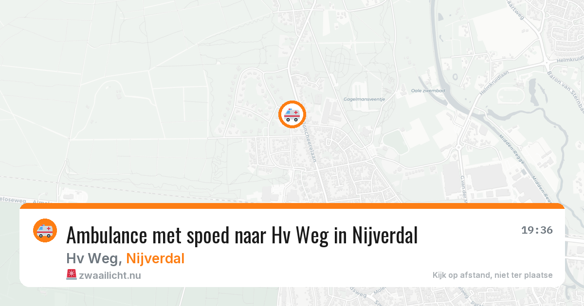 Ambulance met spoed naar Hv Weg in Nijverdal — 28 mei 2026