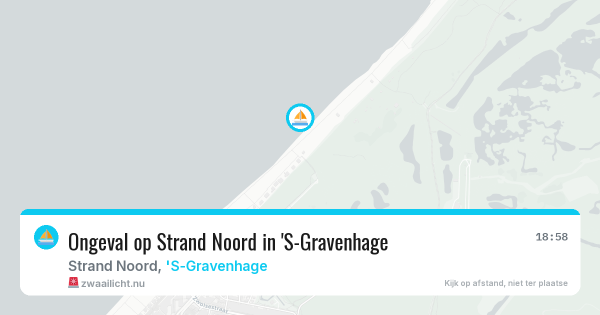 Ongeval op Strand Noord in 'S-Gravenhage — 14 jul 2026