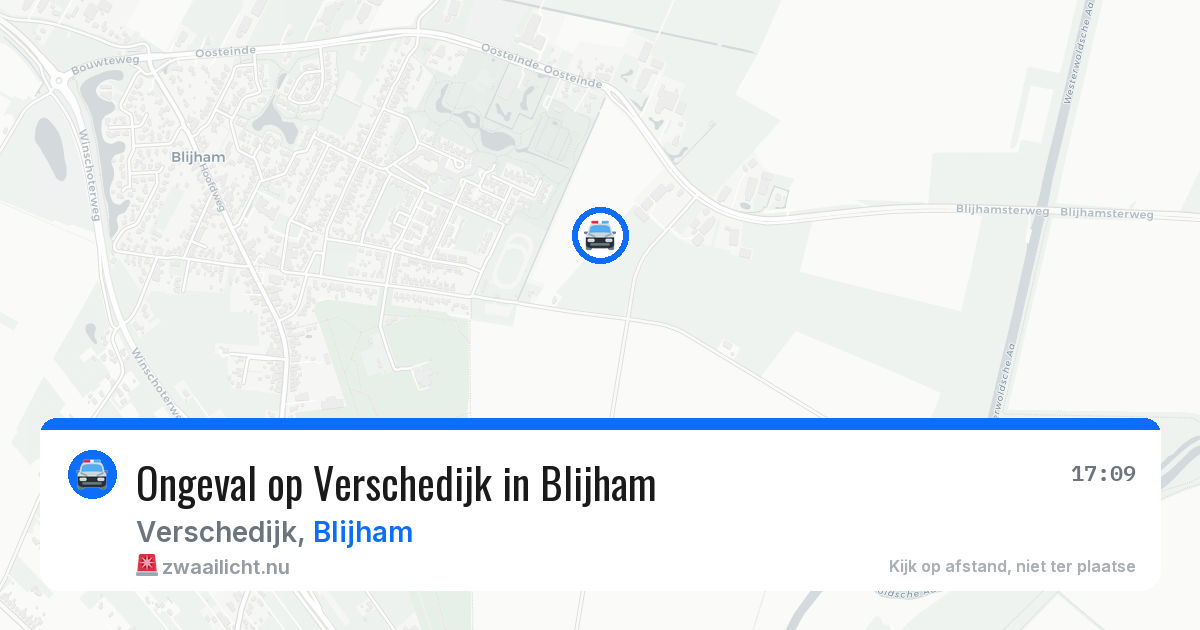Ongeval op Verschedijk in Blijham — 6 jun 2026