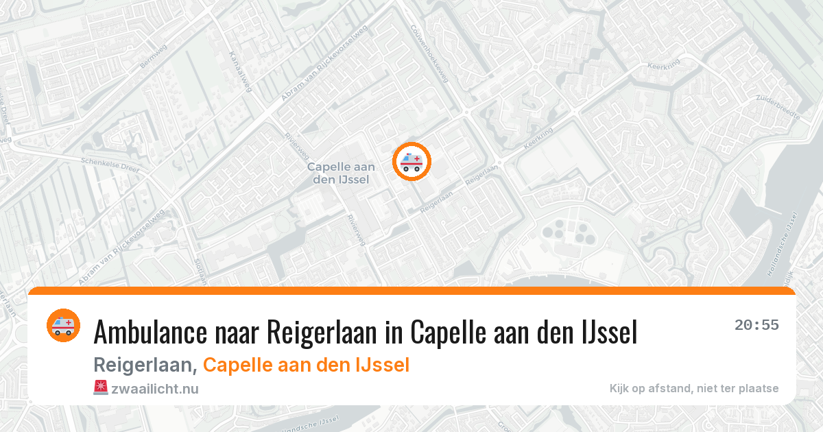 Ambulance naar Reigerlaan in Capelle aan den IJssel — 29 mrt 2026