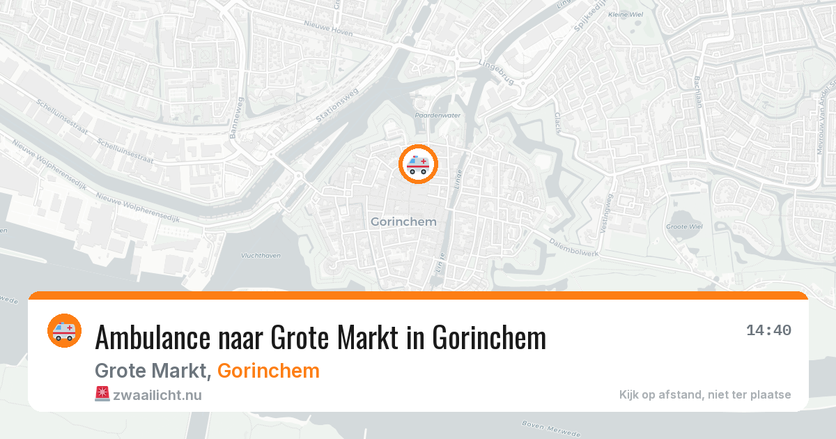 Ambulance naar Grote Markt in Gorinchem — 6 jun 2026