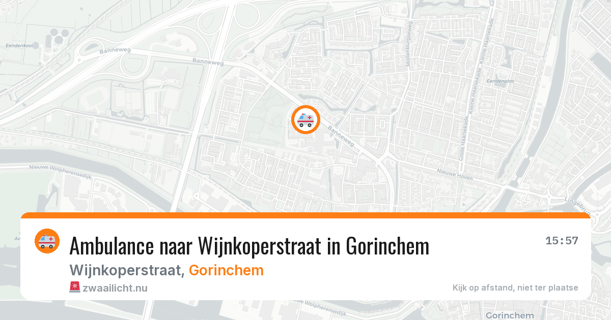 Ambulance naar Wijnkoperstraat in Gorinchem — 26 mrt 2026