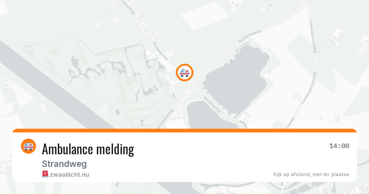 Ambulance melding — 13 jul 2026