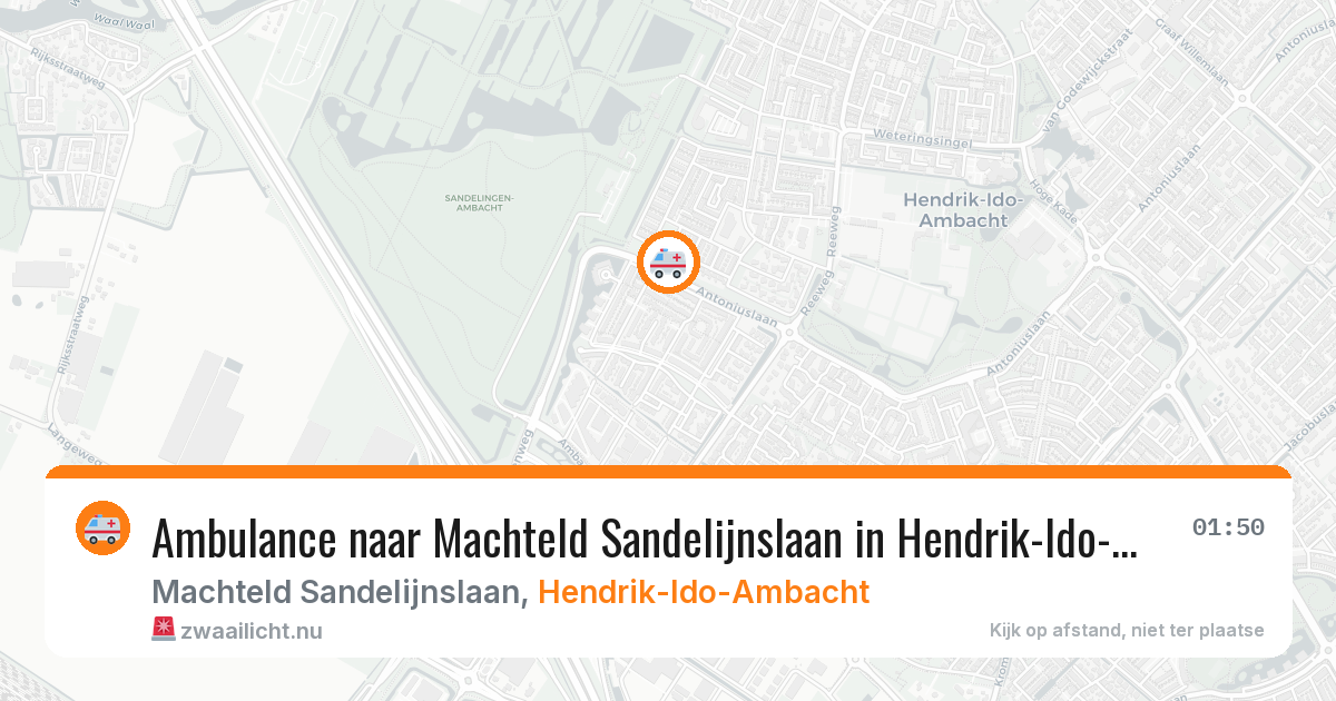 Ambulance naar Machteld Sandelijnslaan in Hendrik-Ido-Ambacht — 30 mrt 2026