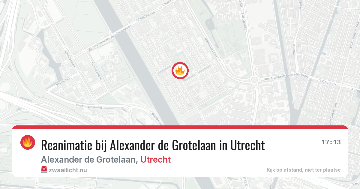 Reanimatie bij Alexander de Grotelaan in Utrecht — 13 mei 2026