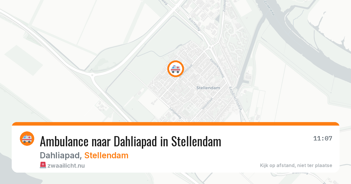 Ambulance naar Dahliapad in Stellendam — 21 apr 2026