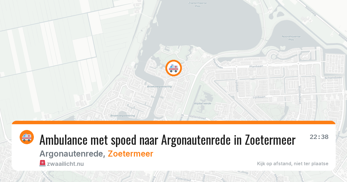 Ambulance met spoed naar Argonautenrede in Zoetermeer — 21 jul 2026