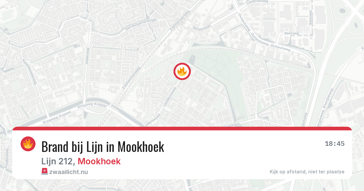 Brand bij Lijn in Mookhoek — 23 jan 2026