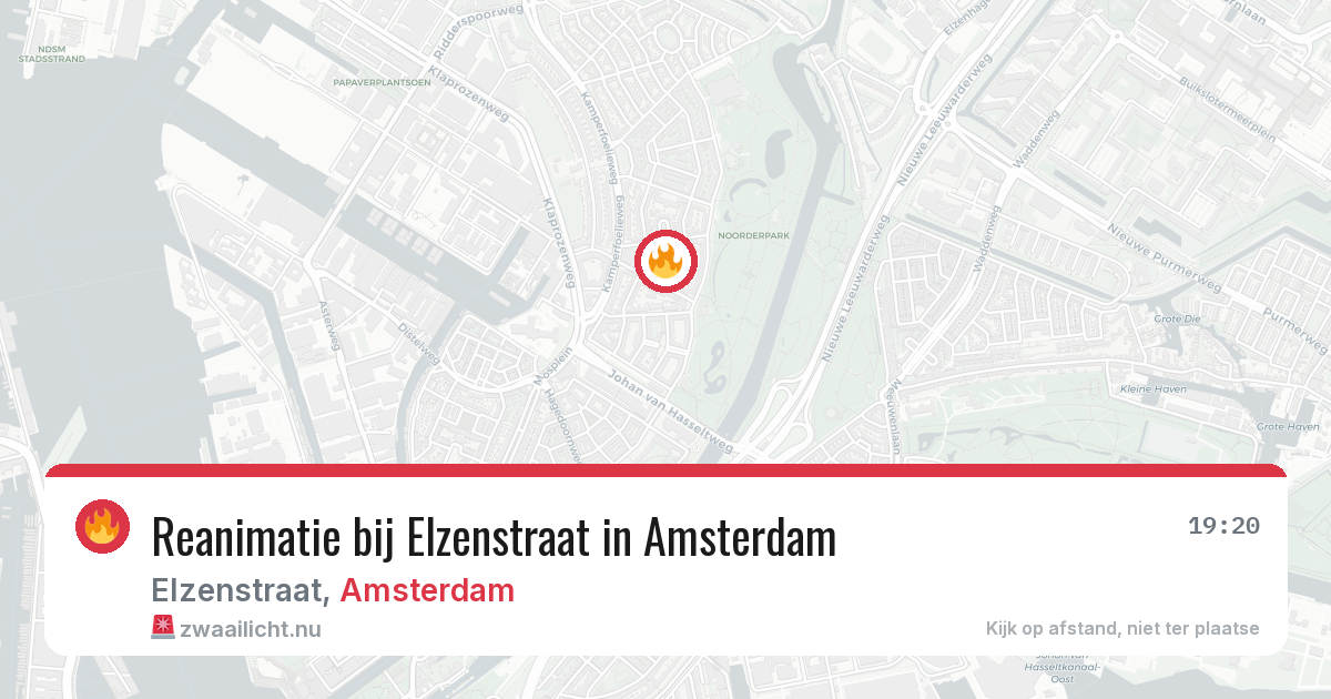 Reanimatie bij Elzenstraat in Amsterdam — 24 mrt 2026